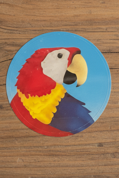 Vintage Parrot Sticker