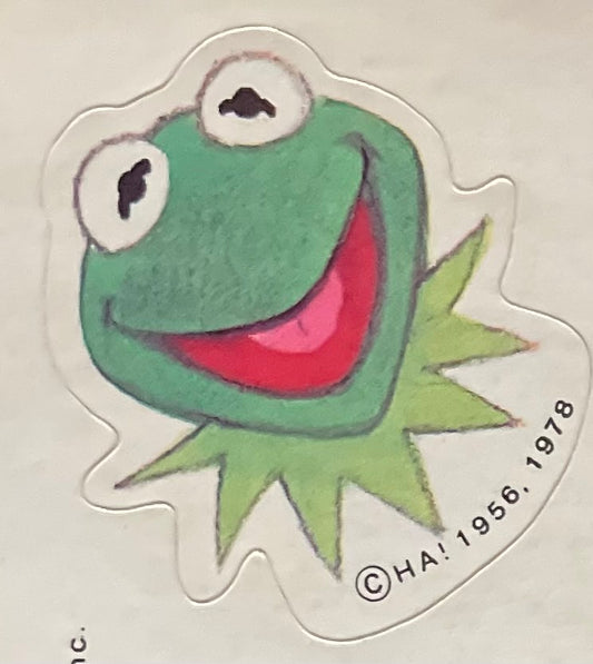Muppet's Kermit's Smiling Face Sticker
