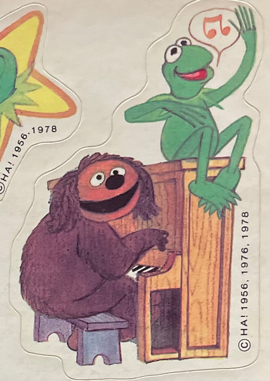 Muppet's at Play with Kermit Singing Sticker
