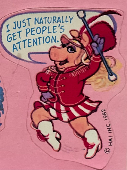 Ms. Piggy Leading The High School Band Sticker
