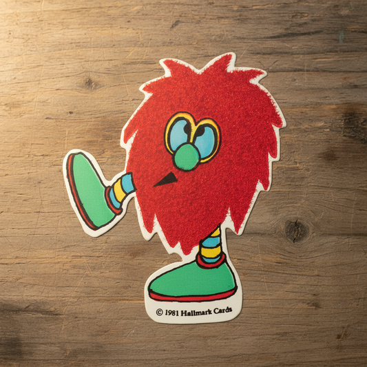 Hallmark's Fuzzy Red Gruffs Dance Move #4 Sticker