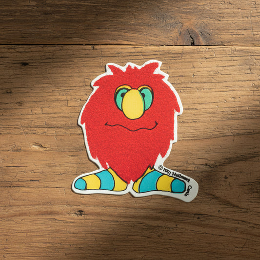 Hallmark's Fuzzy Red Gruffs Dance Move #5 Sticker