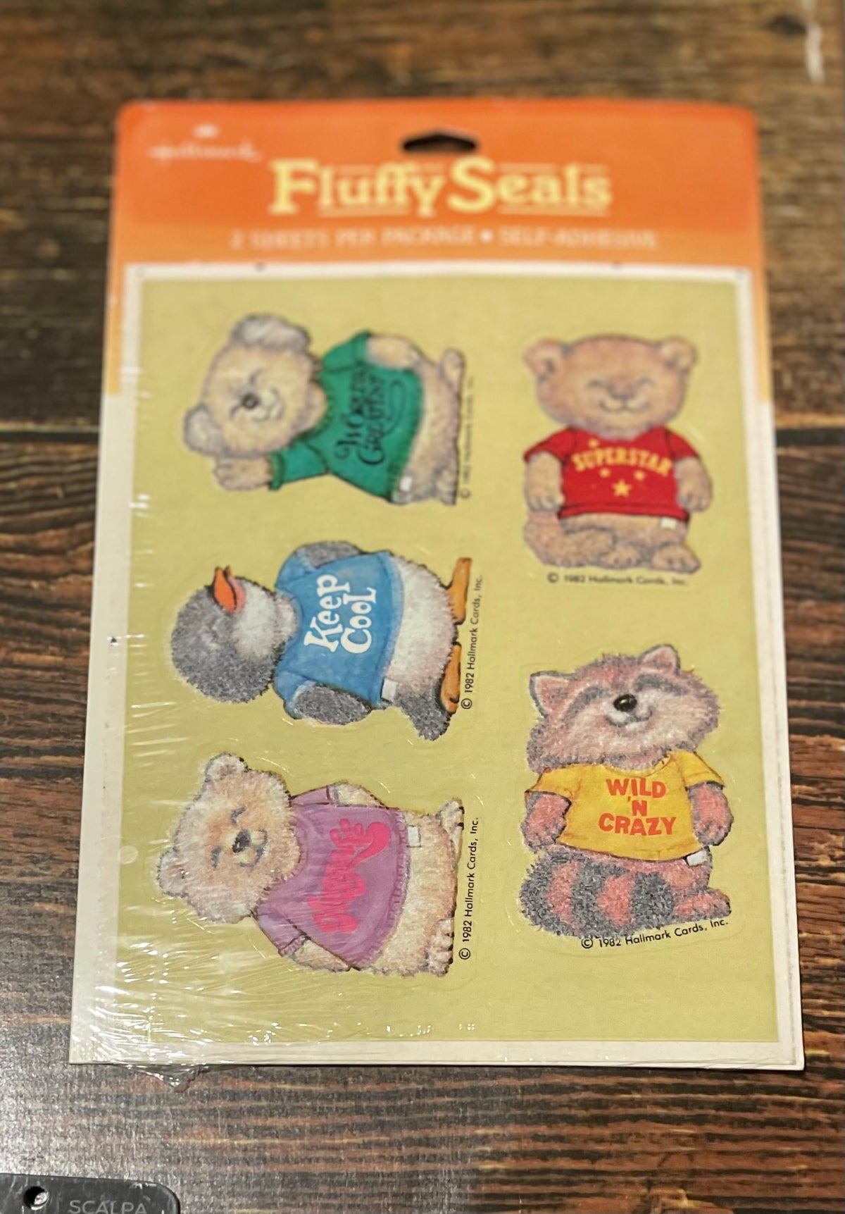 Legendary Vintage Fluffy Seals Stickers by Hallmark Treasure Chest