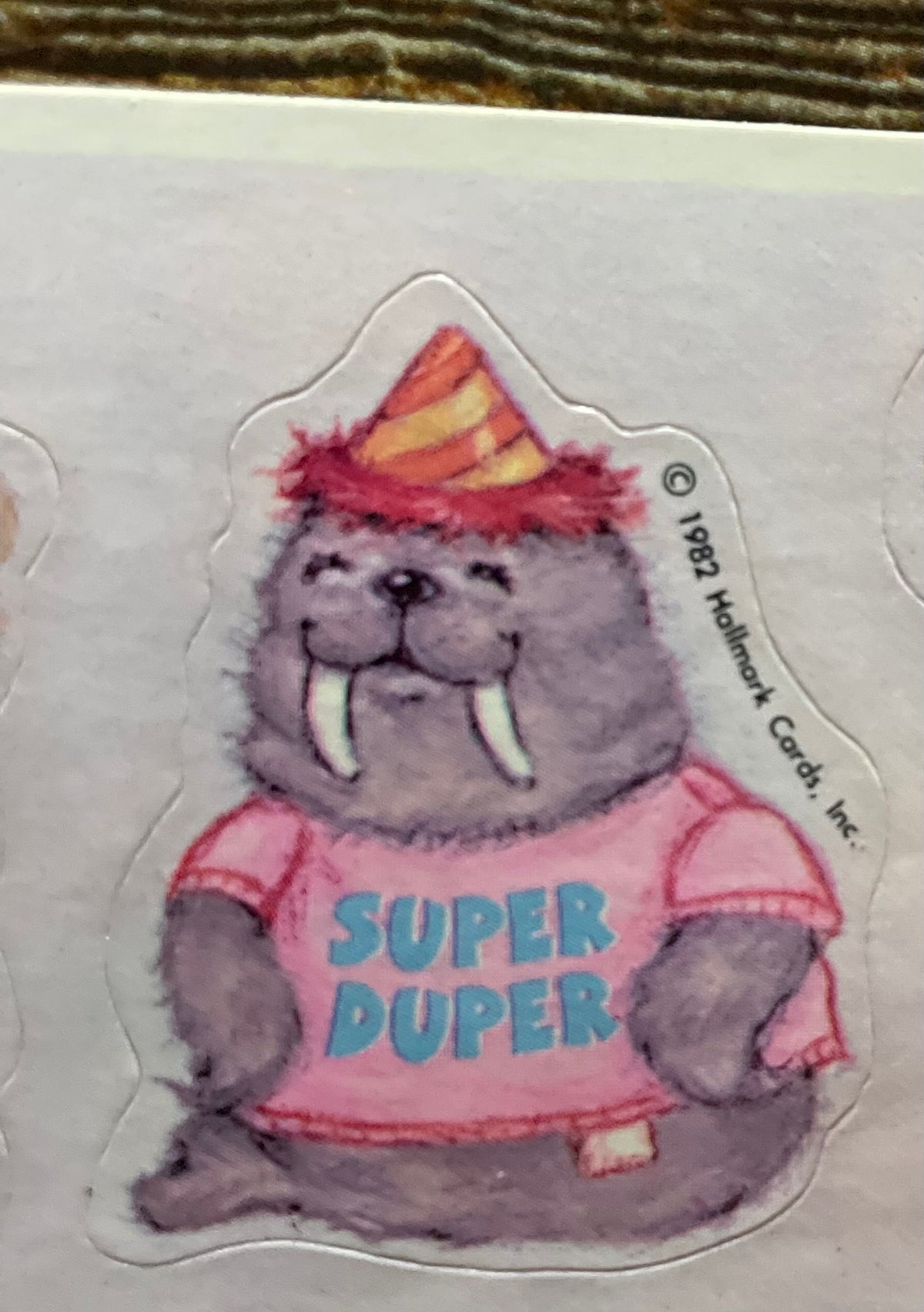 Legendary Vintage Fluffy Seals Stickers by Hallmark Treasure Chest