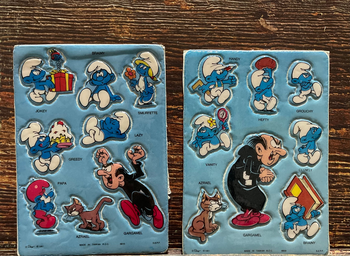 Legendary All Smurfs Sticker Sheets Treasure Chest