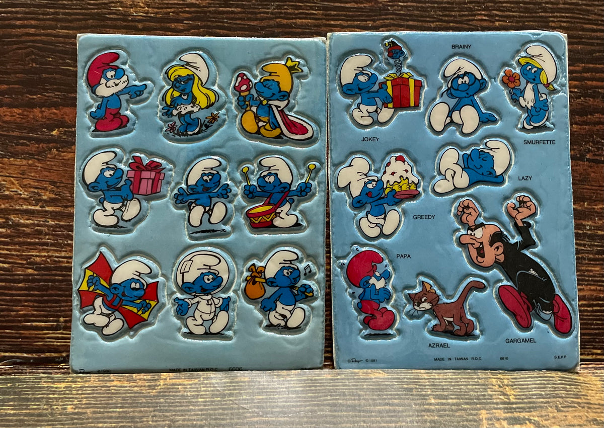 Legendary All Smurfs Sticker Sheets Treasure Chest