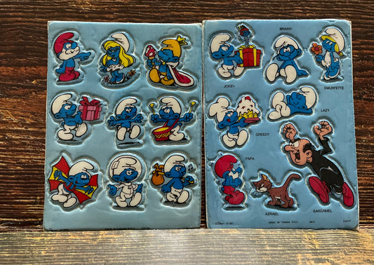 Legendary All Smurfs Sticker Sheets Treasure Chest