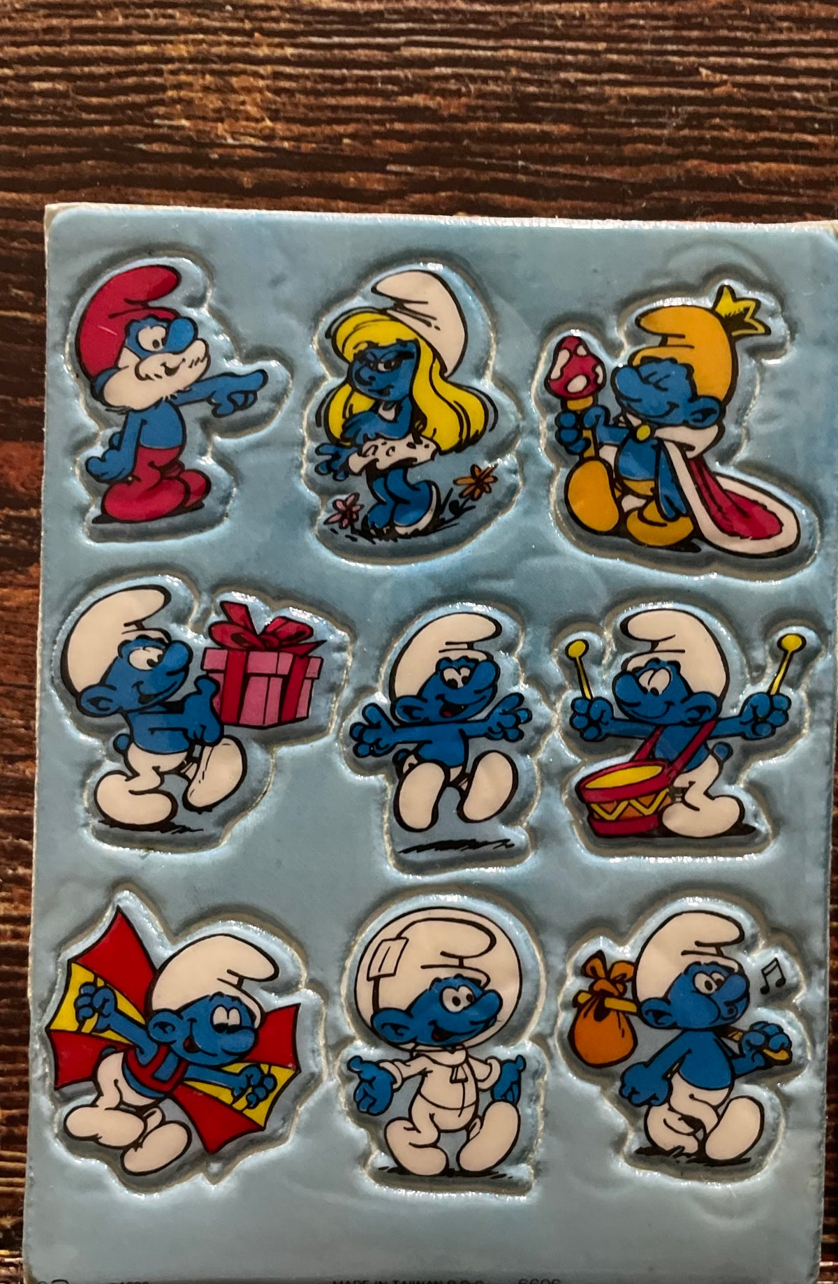 Legendary All Smurfs Sticker Sheets Treasure Chest