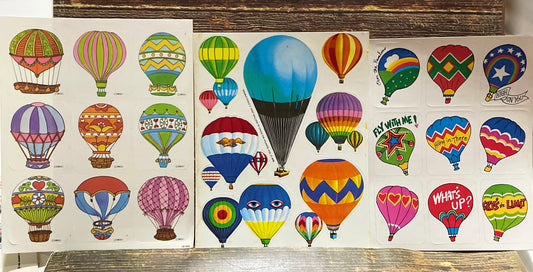 Classic Treasure Chest: Full of Hot Air Balloon Stickers