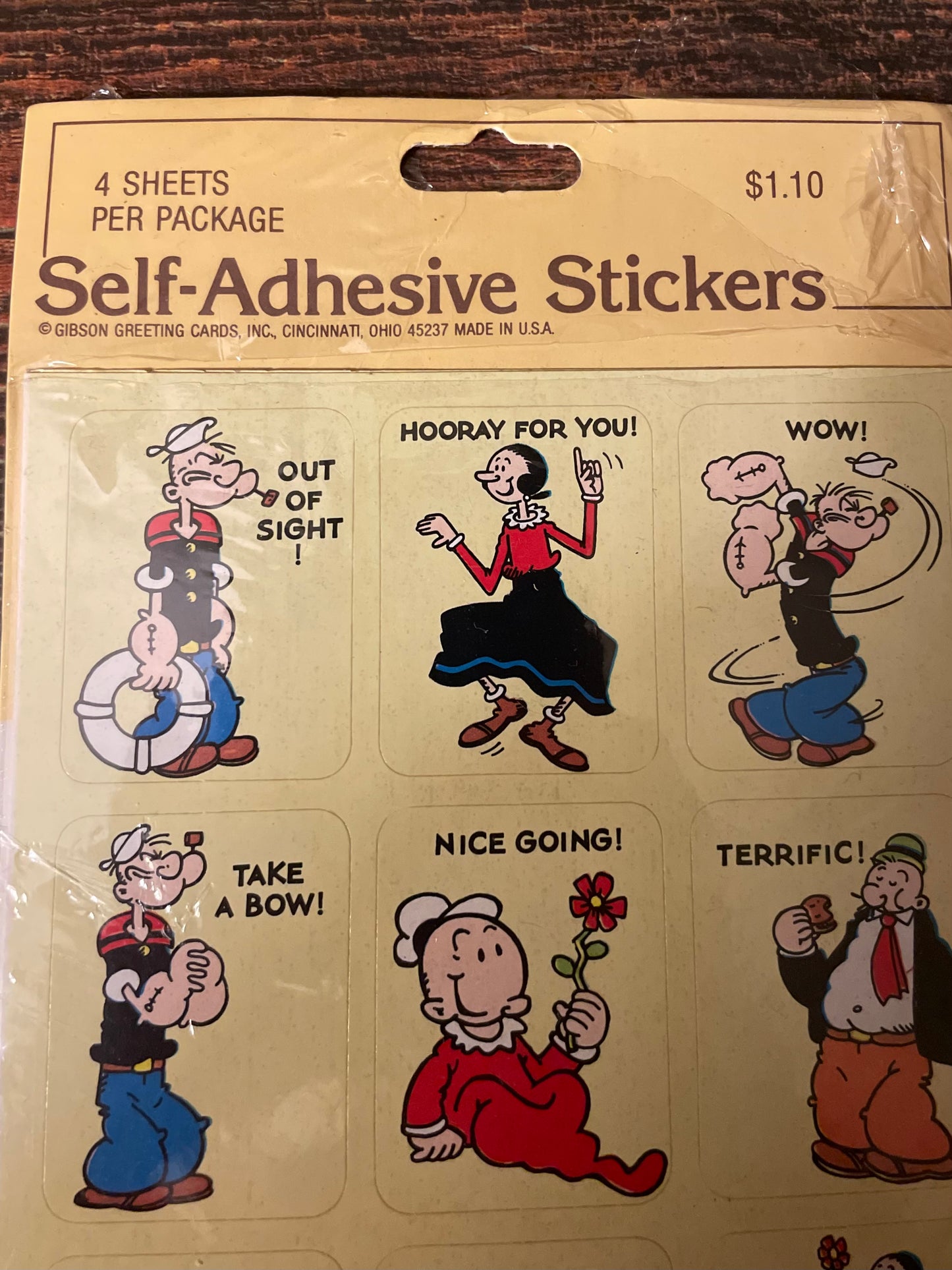 Classic Treasure Chest: Popeye and Crew Stickers