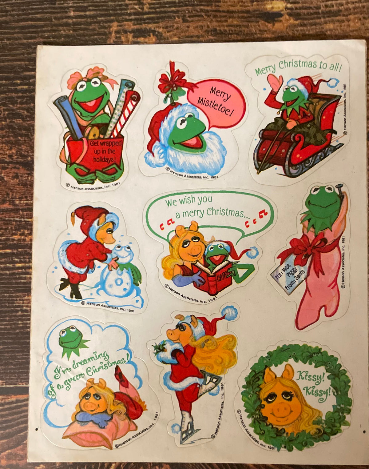 Legendary Hallmark Muppets Memories Stickers Treasure Chest