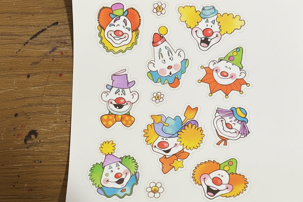 Captain's Treasure Chest: Here Comes the Clowns Stickers