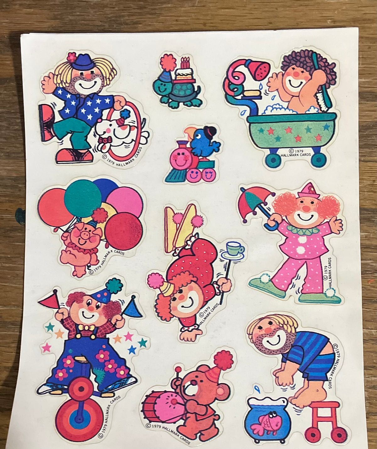 Captain's Treasure Chest: Here Comes the Clowns Stickers