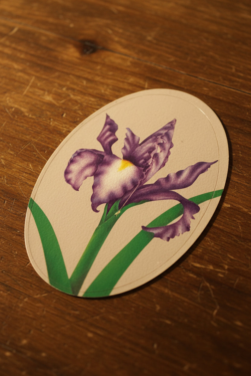 Purple Iris Sticker