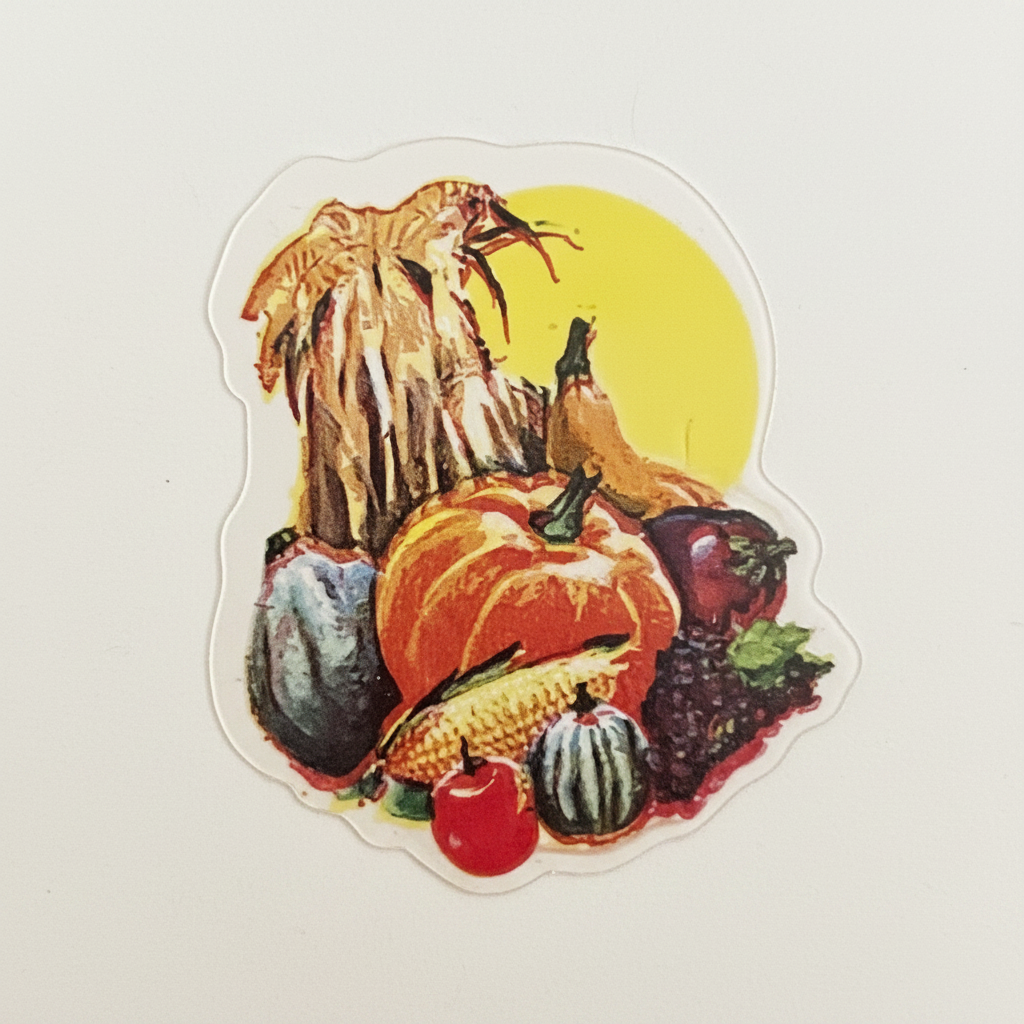Vintage Dennison Thanksgiving Stickers #80-974