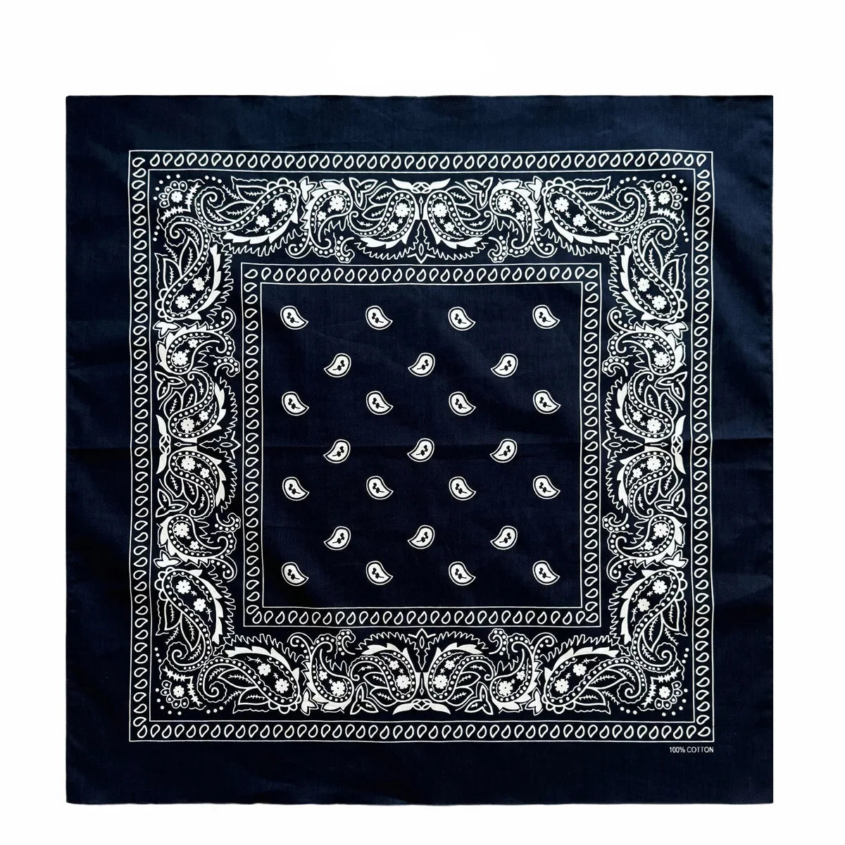 Oversized Paisley Bandana 70cm Cotton Hip Hop Head Scarf