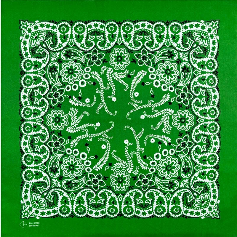 Oversized Paisley Bandana 70cm Cotton Hip Hop Head Scarf