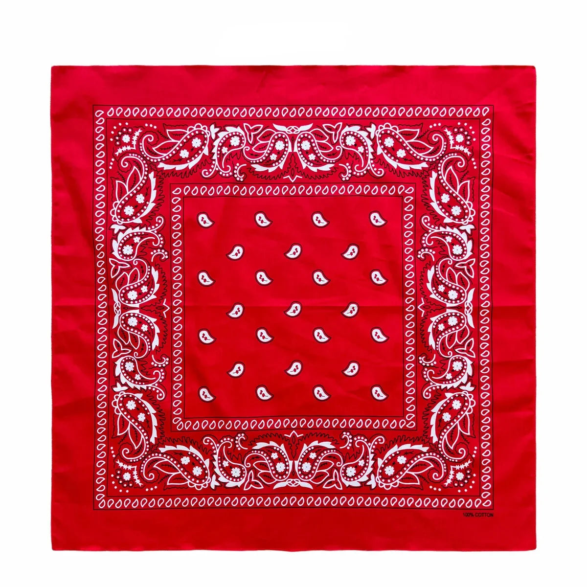 Oversized Paisley Bandana 70cm Cotton Hip Hop Head Scarf