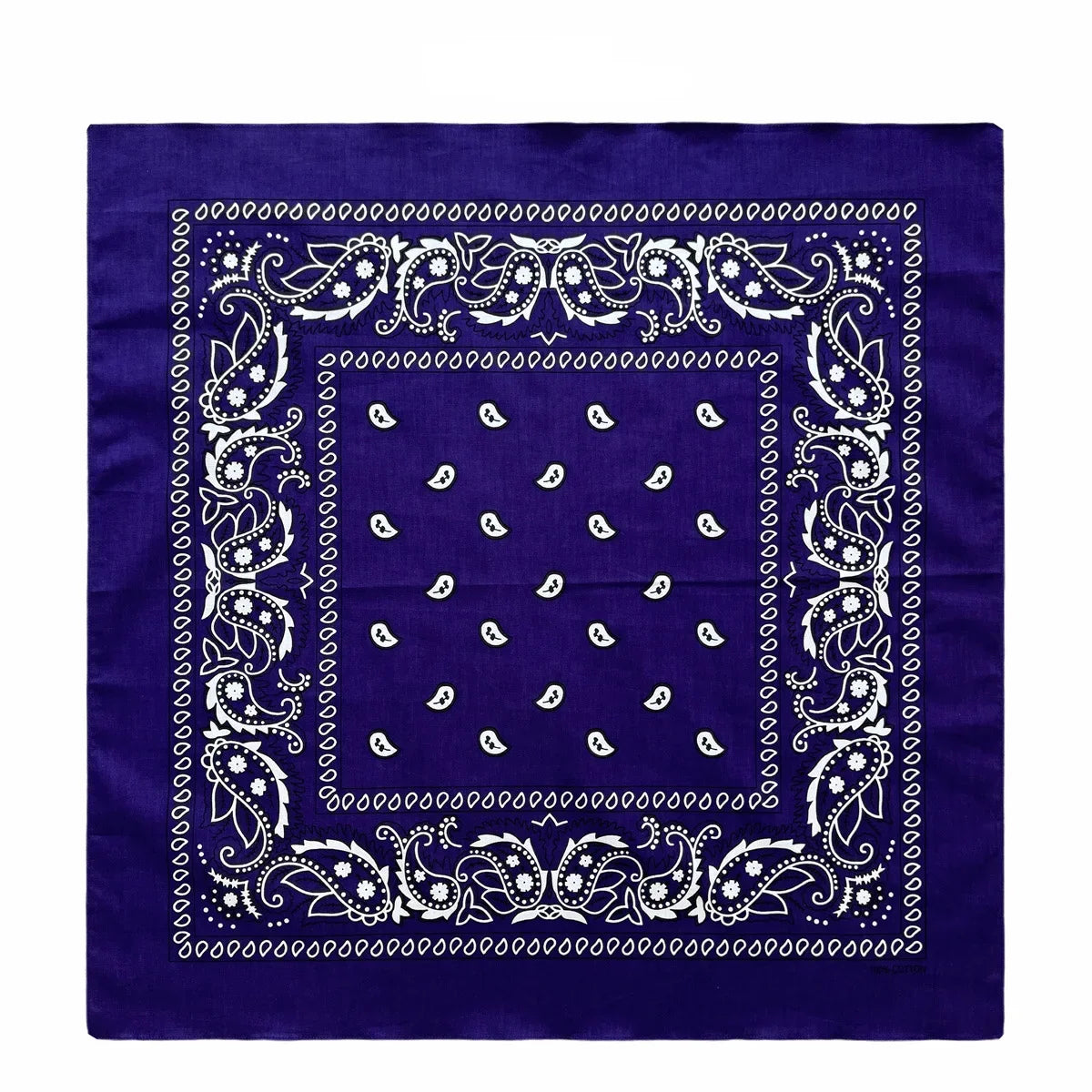 Oversized Paisley Bandana 70cm Cotton Hip Hop Head Scarf