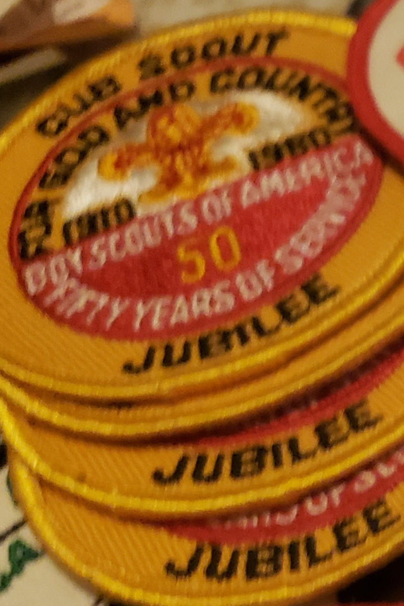 Vintage Camporee Patch 50 years Jubilee 1910 to 1960 Cub Scout