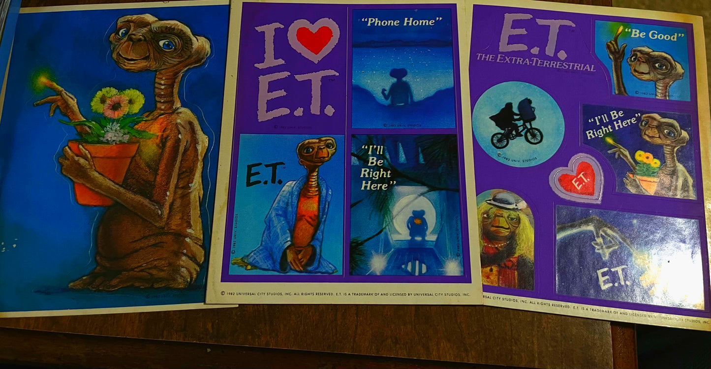 Mini Treasure Chest: E.T. Stickers
