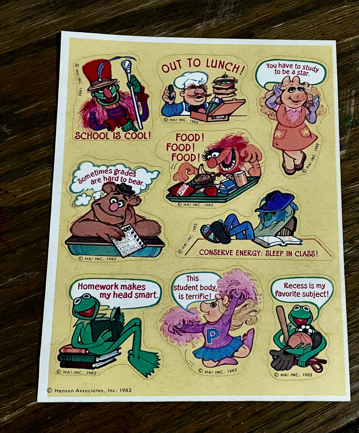 Legendary Hallmark Muppets Memories Stickers Treasure Chest