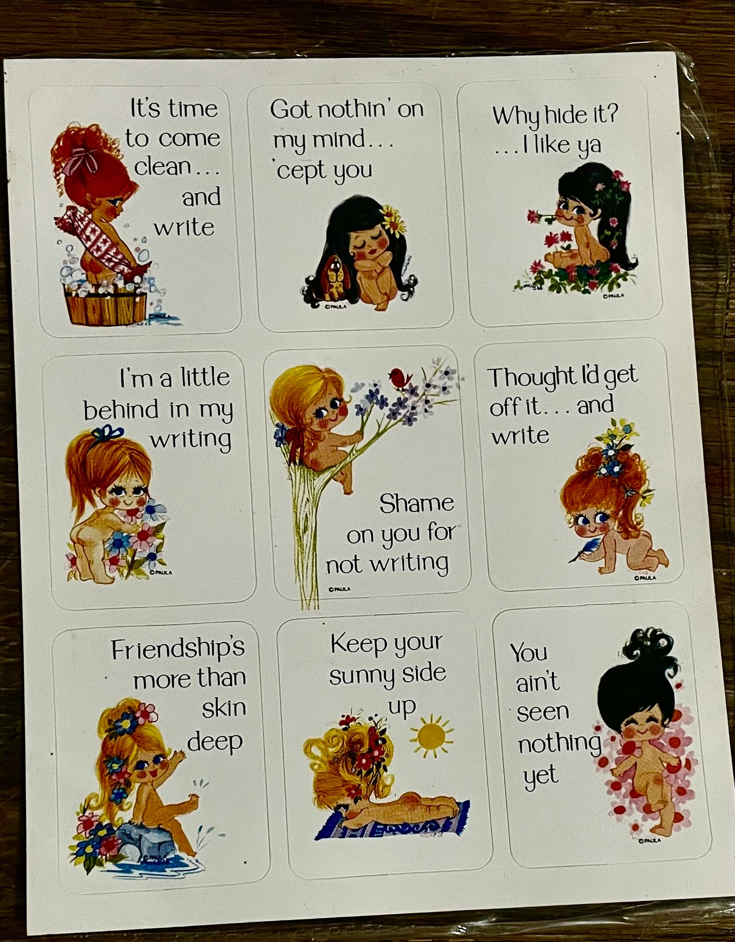 Classic "Girls Will Be Girls" Stickers Treasure Chest