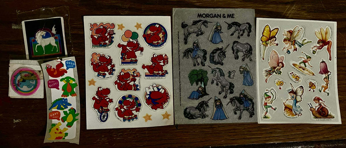 Legendary Mystical Creatures Stickers Treasure Chest