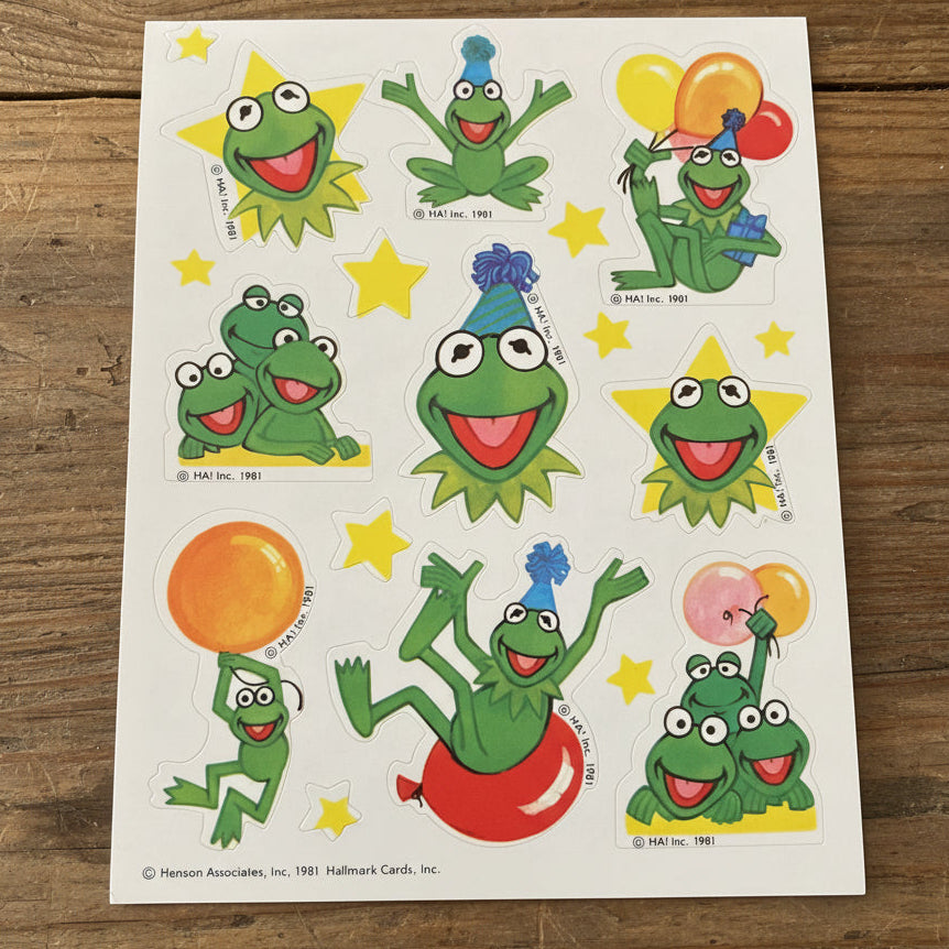 Legendary Hallmark Muppets Memories Stickers Treasure Chest
