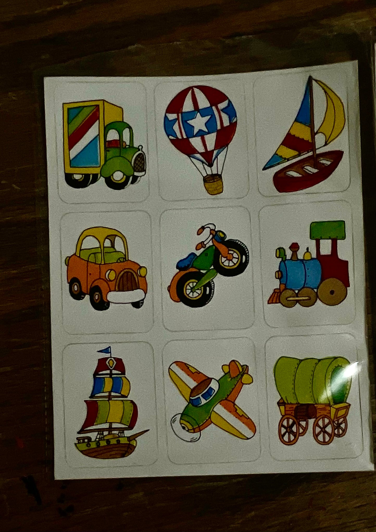 Classic Trains, Planes, Automobile, and Elephants? Stickers Treasure Chest